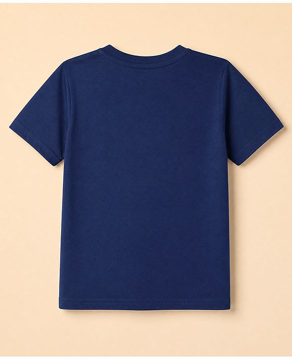 Pine Kids Cotton Knit Half Sleeves Solid T-Shirt Pack Of 5 - Black Red Navy Blue White & Grey
