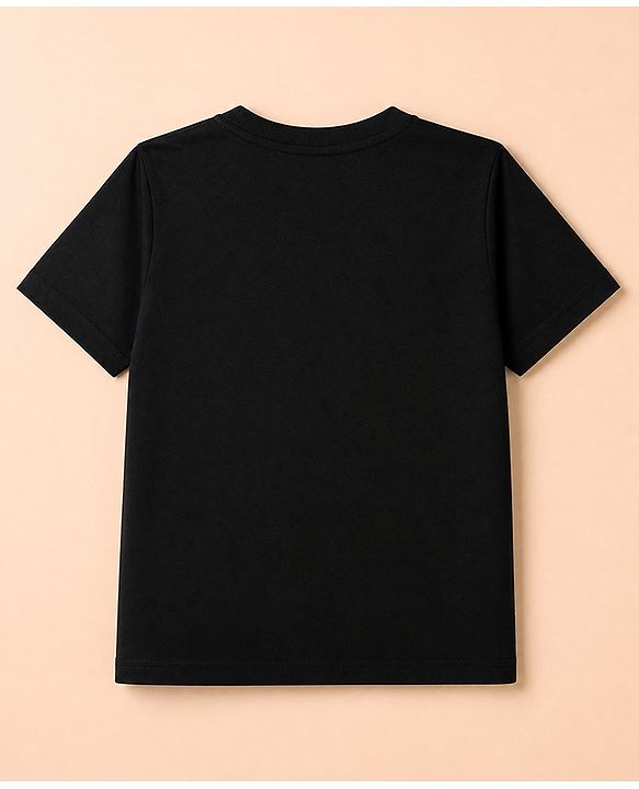 Pine Kids Cotton Knit Half Sleeves Solid T-Shirt Pack Of 5 - Black Red Navy Blue White & Grey