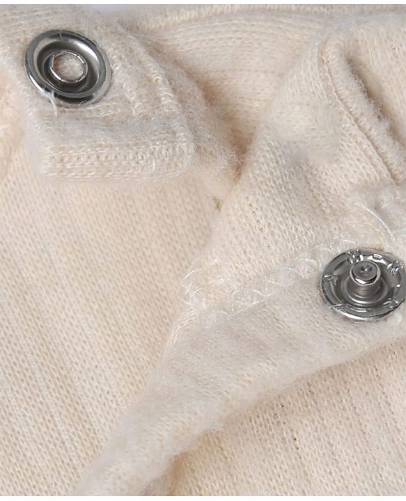 Babyhug Disney Interlock Knit Full Sleeves Thermal Inner Wear with Minnie Mouse Print - Light Peach