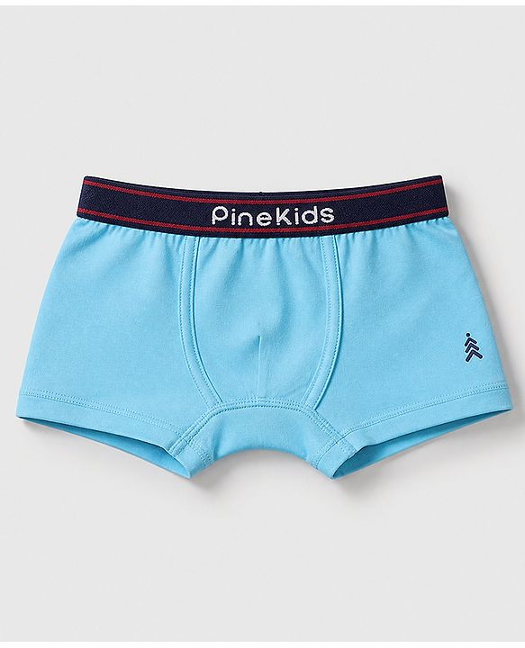 Pine Kids Cotton Knit Above Knee Length Solid Trunks Pack of 3