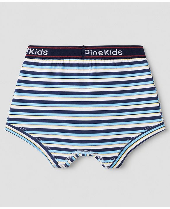 Pine Kids Cotton Knit Above Knee Length Solid Trunks Pack of 3