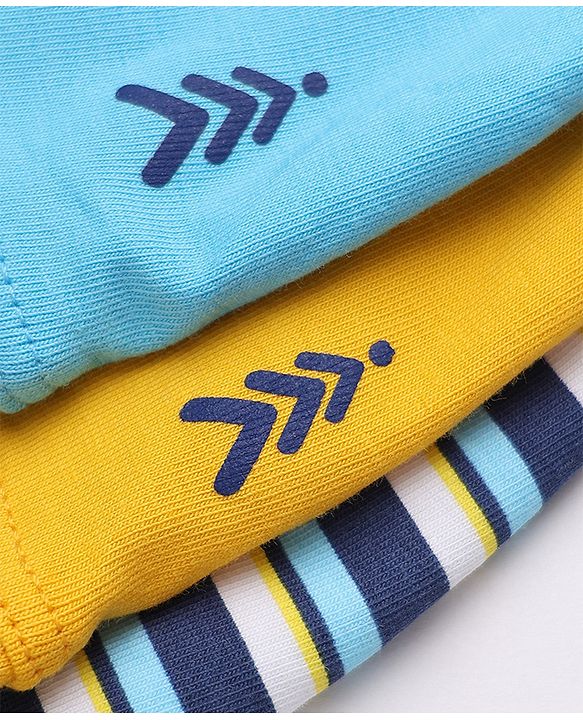 Pine Kids Cotton Knit Above Knee Length Solid Trunks Pack of 3