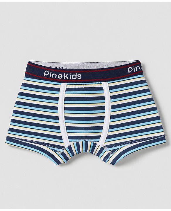 Pine Kids Cotton Knit Above Knee Length Solid Trunks Pack of 3