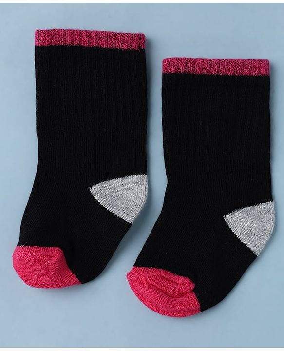 Cute Walk by Babyhug Knit Calf Length Anti Bacterial Socks Pack of 3 - White & Pink
