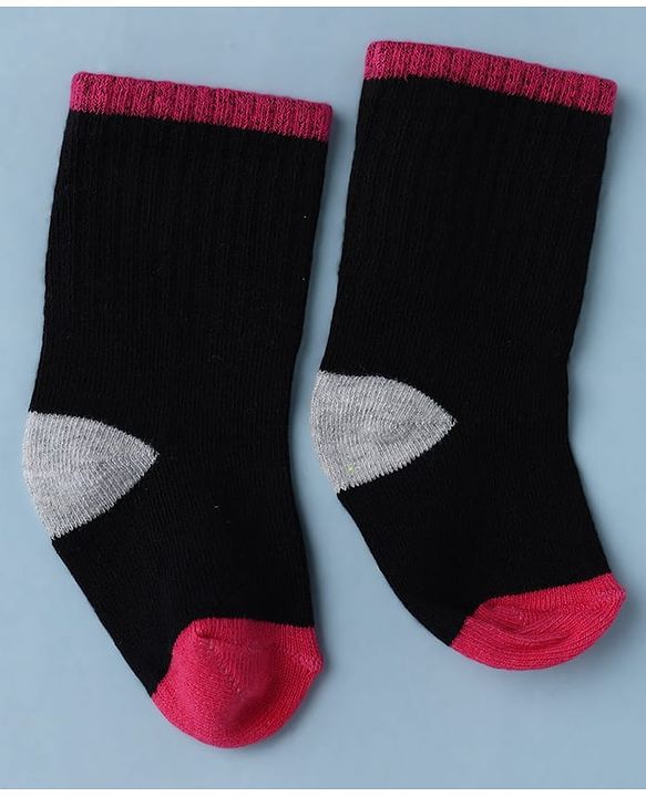 Cute Walk by Babyhug Knit Calf Length Anti Bacterial Socks Pack of 3 - White & Pink