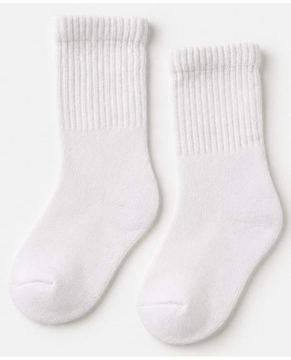 Cute Walk By Babyhug Cotton Terry Knit Ankle Length Solid Socks With Anti-Bacterial Pack of 3 -White Red & Grey