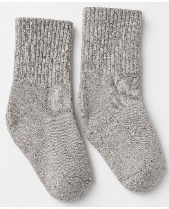 Cute Walk By Babyhug Cotton Terry Knit Ankle Length Solid Socks With Anti-Bacterial Pack of 3 -White Red & Grey