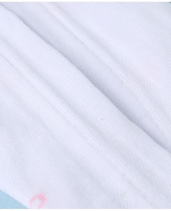 Cute Walk by Babyhug Knit Anti Bacterial Regular Tights With Bow Design - White