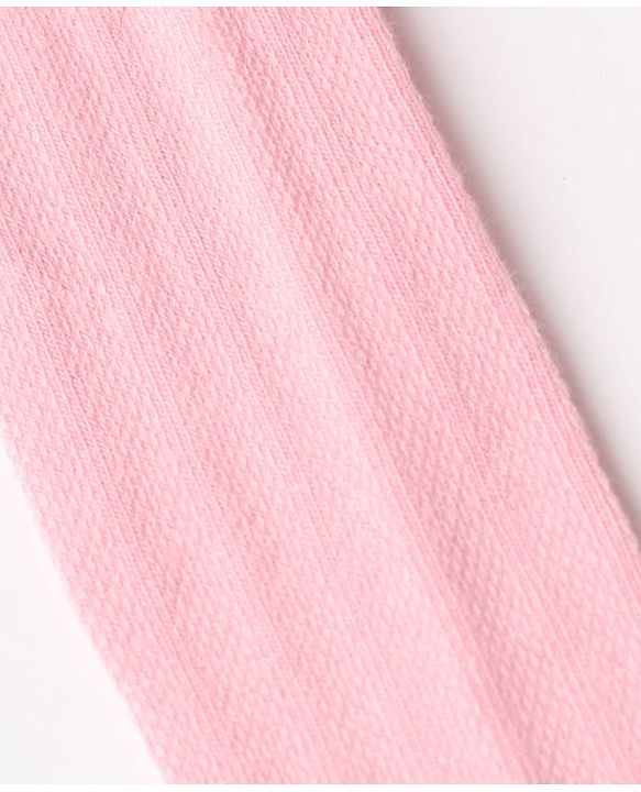 Cute Walk by Babyhug Cotton Knit Solid Tights in Pink