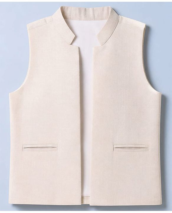 Babyhug Woven Full Sleeves Striped Party Suit - Beige