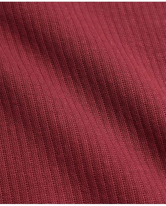 Pine Kids Cotton Mix Knit Full Sleeves Thermal Inner Wear Set - Maroon