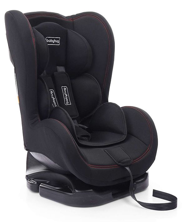 Babyhug Cruise Convertible Reclining Car Seat with Side Impact Protection - Blue & Black