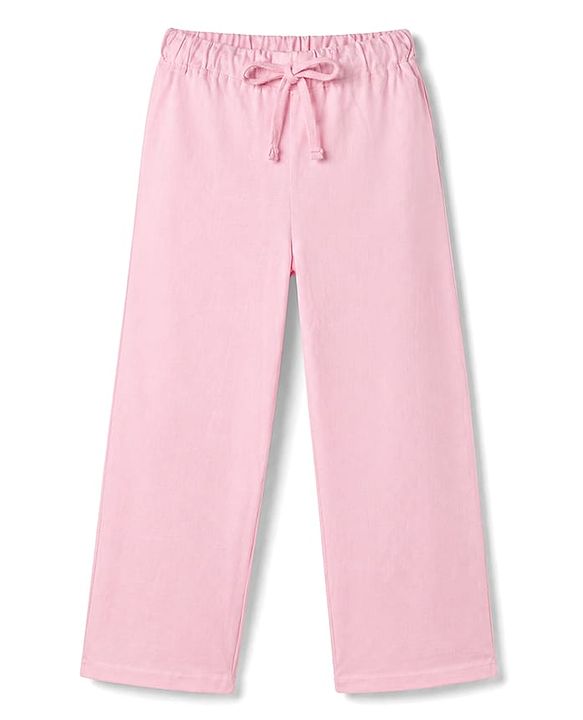 Pine Kids Disney 100% Cotton Single Jersey Knit Full Sleeves T-Shirt & Pajama Night Suit with Stitch Graphic Print - Pink