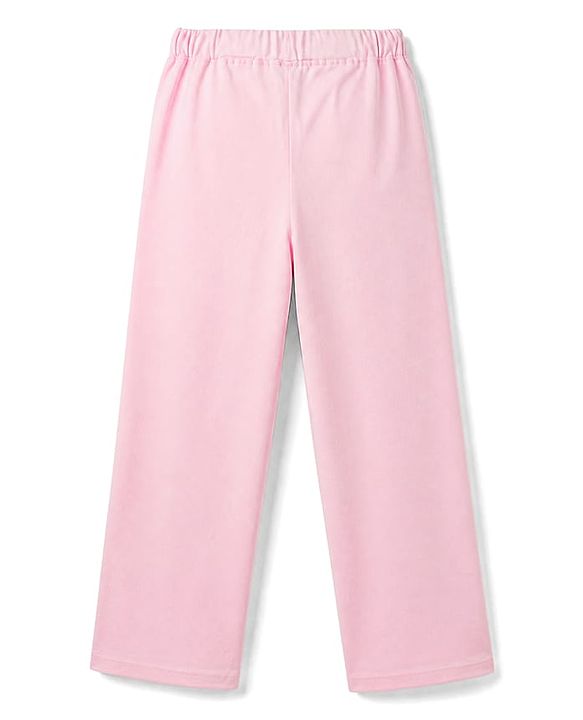 Pine Kids Disney 100% Cotton Single Jersey Knit Full Sleeves T-Shirt & Pajama Night Suit with Stitch Graphic Print - Pink