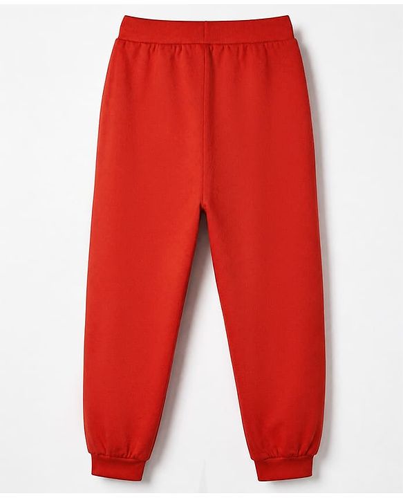 Pine Kids Marvel 100% Cotton Terry Jogger Fit Full Length Joggers in Pack of 3 - Black Grey & Red