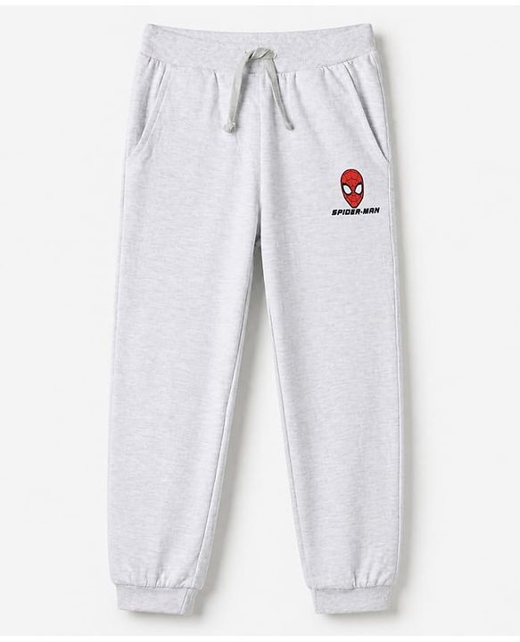 Pine Kids Marvel 100% Cotton Knit Full Length Jogger Fit Lounge Pant with Avengers Graphic Pack of 3 in Black, Grey Blue