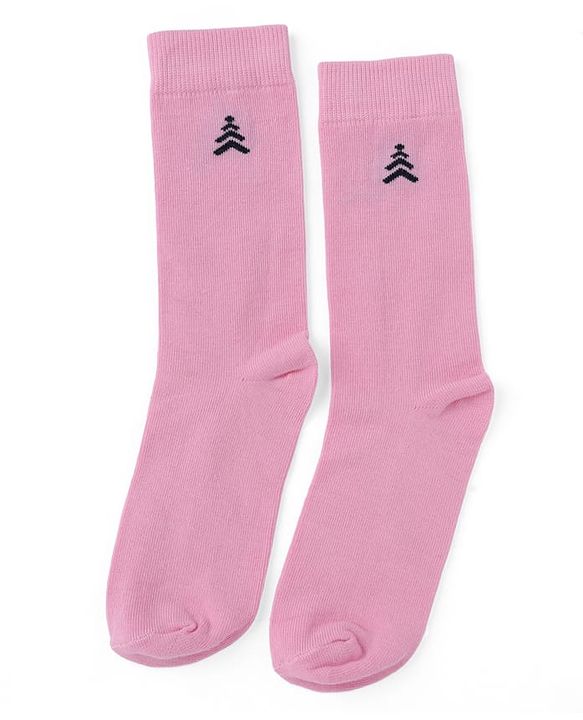 Pine Kids Cotton Knit Mid Calf Length Solid Socks Pack Of 5 - Blue Green Yellow Purple & Plum