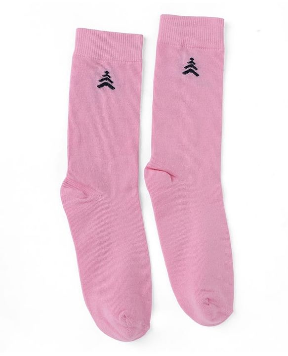 Pine Kids Cotton Knit Mid Calf Length Solid Socks Pack Of 5 - Blue Green Yellow Purple & Plum