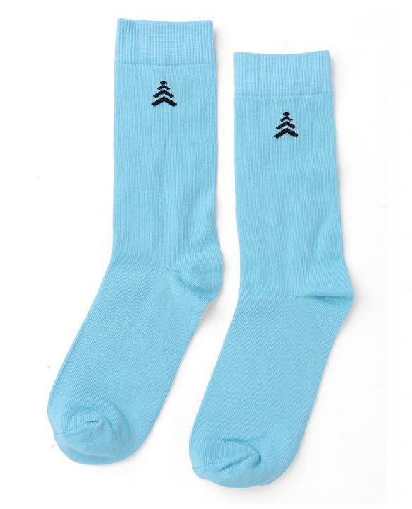 Pine Kids Cotton Knit Mid Calf Length Solid Socks Pack Of 5 - Blue Green Yellow Purple & Plum