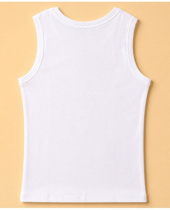 Pine Kids 100% Cotton Woven Shirt and Tank Top Set with Full Sleeves and N.Y. City Athletics Print in Blue for 4-5 Years
