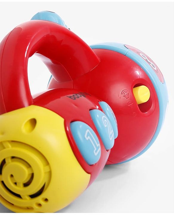 Babyhug Musical Learning Torch for Toddlers| Color-Changing Flashlight| Animal Sounds & Music| Numbers & Color Learning Toy| Interactive Toy| Gifting Option | Yellow