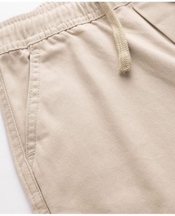 Pine Kids Cotton Elastane Woven Full Length Trouser with Cargo Pockets - Beige