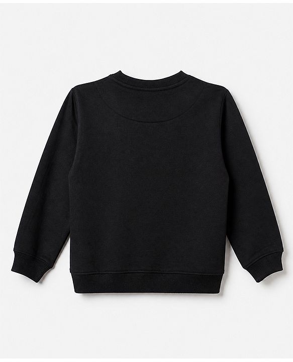 Pine Kids Cotton Mixes Knit Sweatshirts with Full Sleeves and Starborn Champs Paris Print Pack of 3 - Orange Red Black