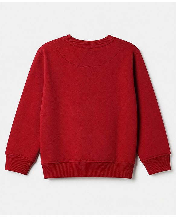Pine Kids Cotton Mixes Knit Sweatshirts with Full Sleeves and Starborn Champs Paris Print Pack of 3 - Orange Red Black