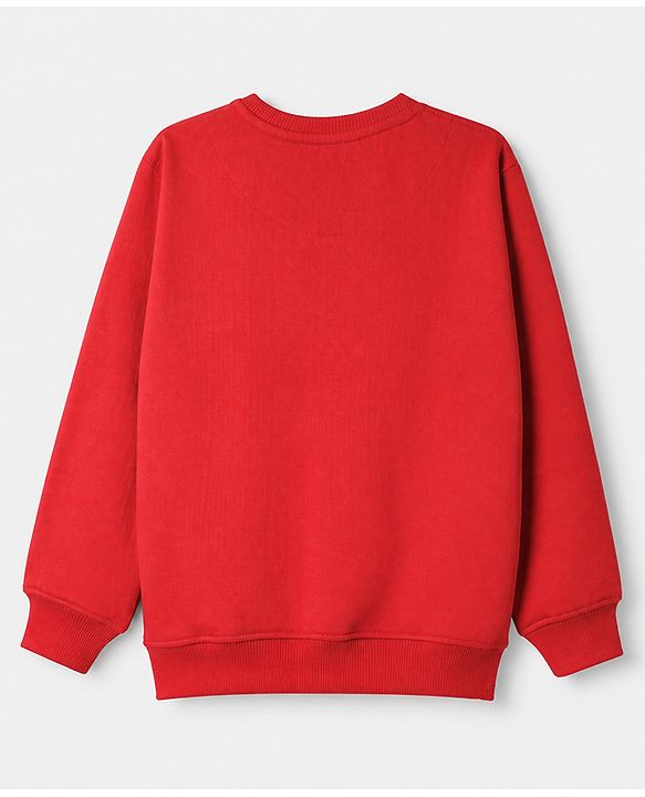 Pine Kids Cotton Mix Knit Sweatshirts with Full Sleeves and Text Print Pack of 3 in Navy Blue