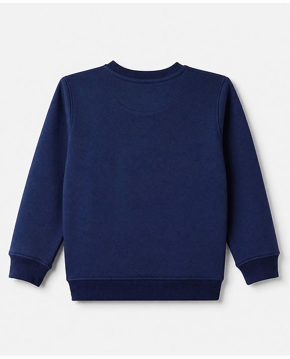 Pine Kids Cotton Mix Knit Full Sleeves Sweatshirt With Text Print Pack of 3 - Navy Blue, Red & Yellow