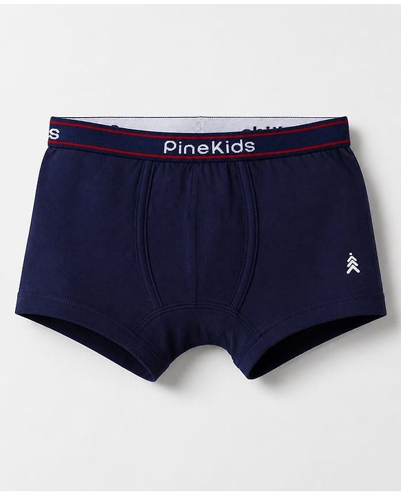 Pine Kids Cotton Elastane Knit Trunks With Animal Print Pack of 3 - Blue Green & Black
