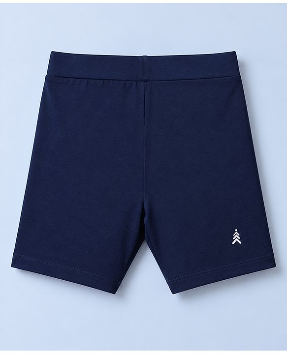 Pine Kids Knit Knit Cycling Shorts Above Knee Length Pack of 3 in Beige, Navy and Light Pink