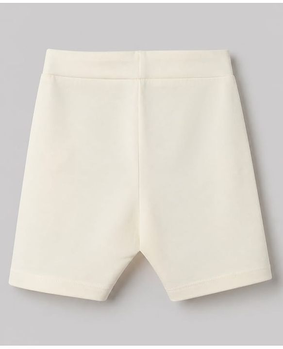 Pine Kids Cotton Lycra Knit Above Knee Length Solid Cycling Shorts Pack of 3 - Lilac White & Dark Pink