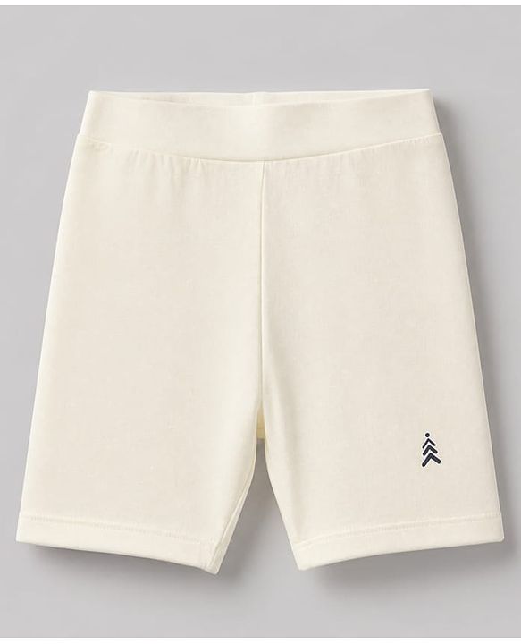 Pine Kids Cotton Lycra Knit Above Knee Length Solid Cycling Shorts Pack of 3 - Lilac White & Dark Pink