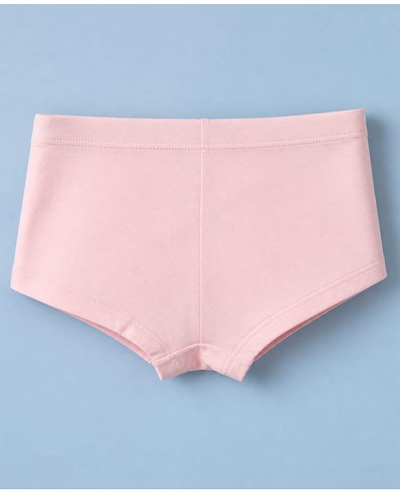 Pine Kids Cotton Elastane Knit Panties With Star Print Pack of 3 - White & Pink