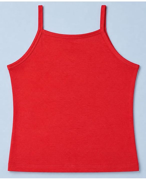 Pine Kids Cotton Lycra Knit Slips with Cherry Print Pack of 3 - Red & White