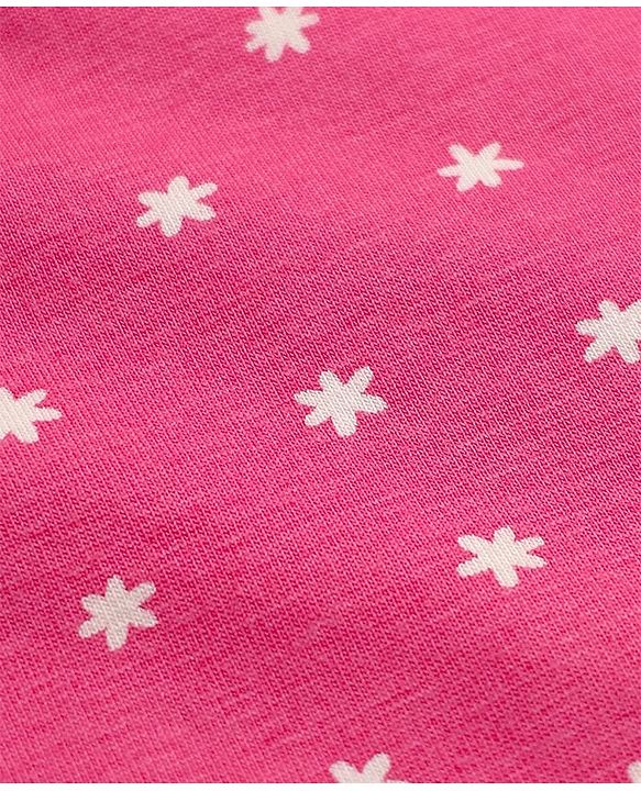 Pine Kids Cotton Lycra Knit Slips with Sleeveless and Floral Print Pack of 3 - Pink Green & Black