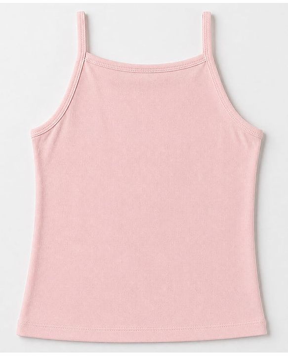 Pine Kids Cotton Lycra Knit Sleeveless Slips with Star Print Pack of 3 - White Pink & Dark Pink