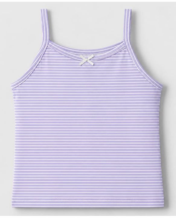 Pine Kids Cotton Mix Knit Slips with Bow Applique and Striped Print in Pink,Sea Green & Purple Pack of 3