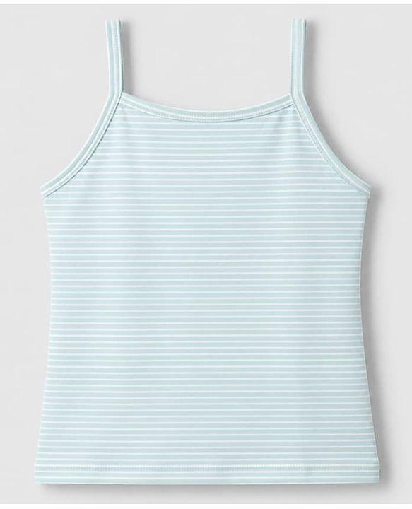 Pine Kids Cotton Mix Knit Slips with Bow Applique and Striped Print in Pink,Sea Green & Purple Pack of 3