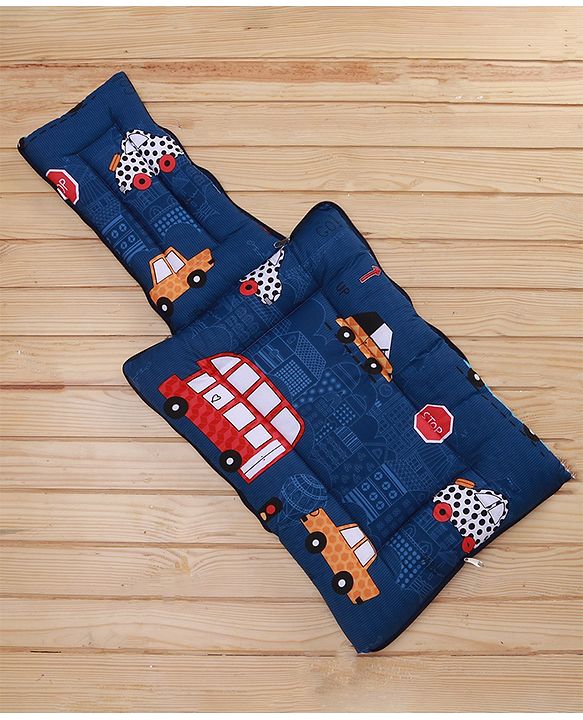 Babyhug Cotton Sleeping Bag City Buzz Print - Blue
