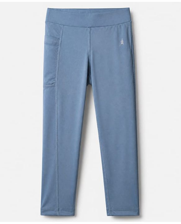 Pine Active Knit Full Length 4 way stretch Aero soft Leggings in Blue