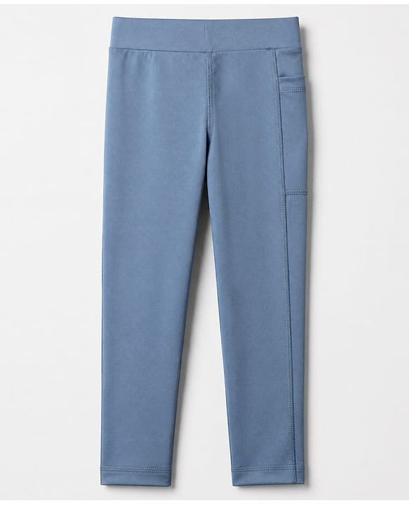 Pine Active Knit Full Length 4 way stretch Aero soft Leggings in Blue