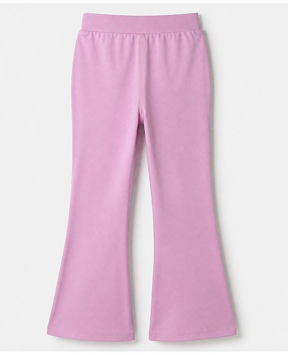 Pine Active Knit Full Length Stretch Aero Soft Flared Fit Leggings - Lavender