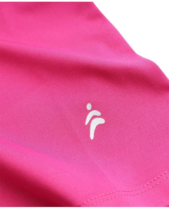 Pine Active Knit Solid 4 Way Stretch Aero Soft Thumbhole T-Shirt With Full Sleeves - Dark Pink