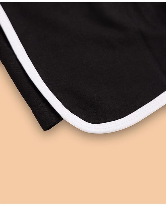 Pine Kids Cotton Single Jersey Knit Shorts and Tank Top with California Typography Print in Black