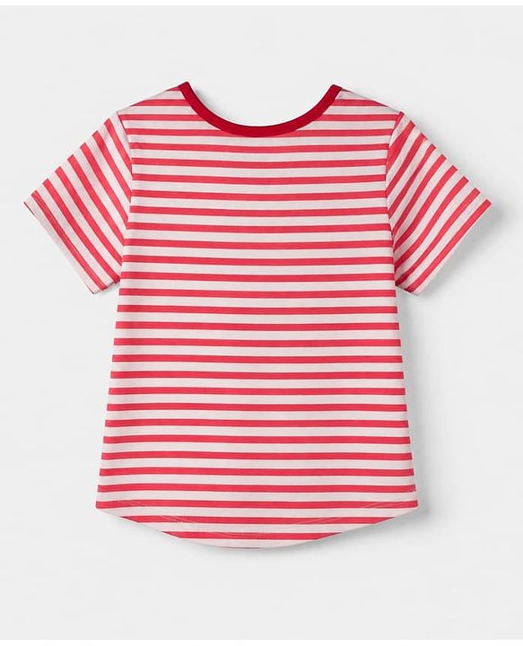 Pine Kids 100% Cotton Knit T-Shirt & Pyjama Night Suit With Bunny Print -White