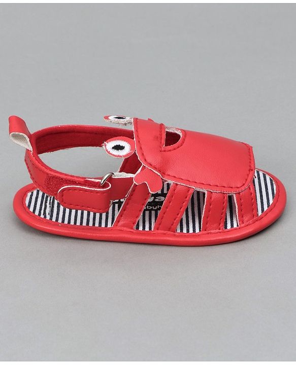 Cute Walk By Babyhug Crab Shape Booties - Red - 0-3M Red