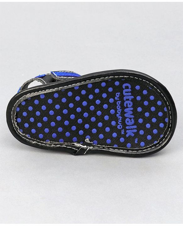 Cute Walk By Babyhug Closed Toe Sandal Style Booties - Blue