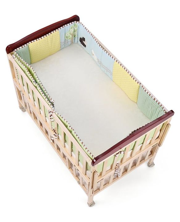 Babyhug Premium Cotton Crib Bumper Large -Farm Theme (Cot not Included)